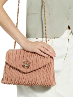 Dune London Darling Suede Handbag - view 2, Mink