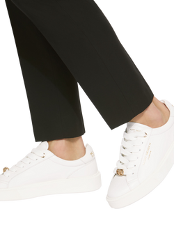 Kurt Geiger London Albion Lace Up Leather Trainers - view 2, White