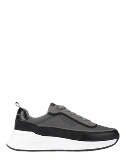 KG Kurt Geiger Jackson Lace Up Trainers, Grey/Dark, Grey/Dark