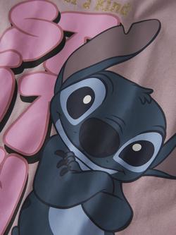 NAME IT Kids' Stitch Pyjama Set, Keepsake Lilac - view 2, Keepsake Lilac