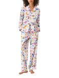 myza Dog Print Long Sleeve Long Pyjama Set, Multi