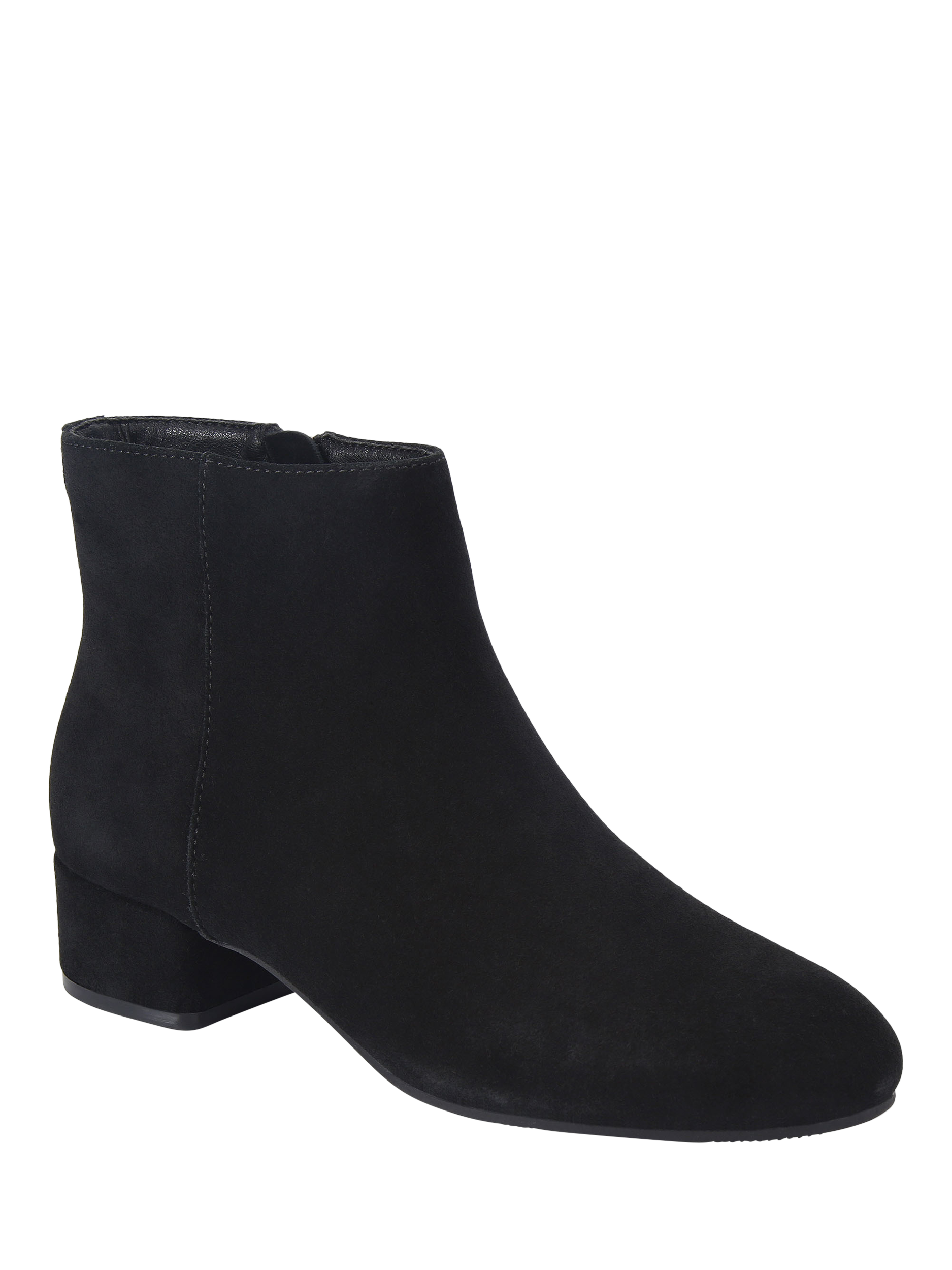 Product image 3 of 4, which shows KG Kurt Geiger Tabina Suede Ankle Boots, Black, 3