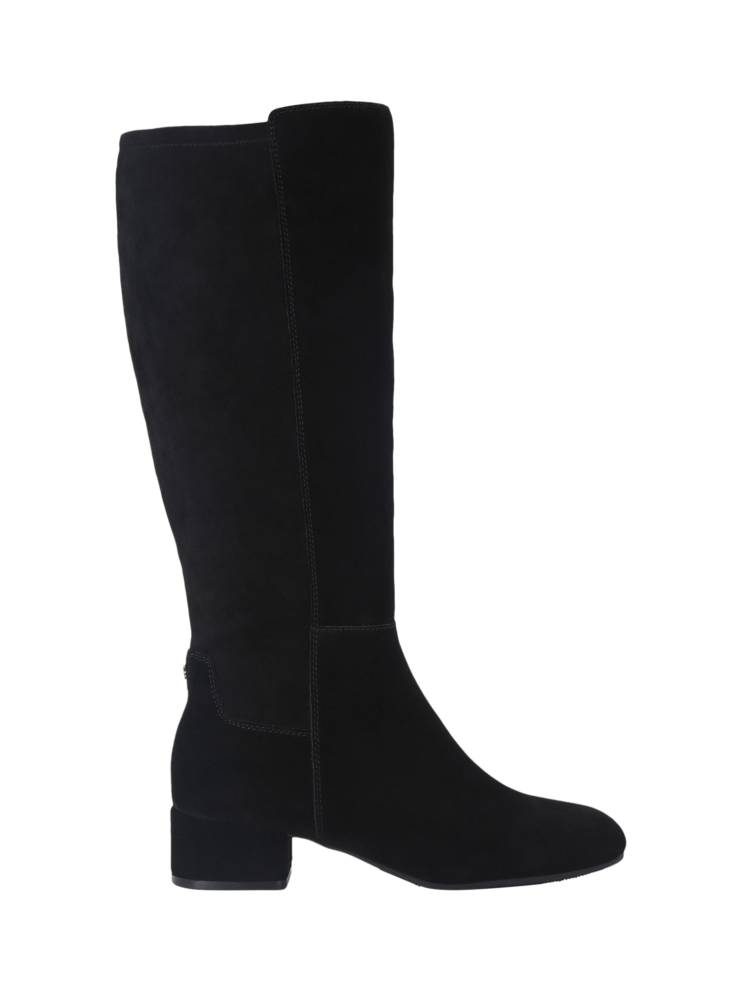 Product image 1 of 4, which shows KG Kurt Geiger Tabina Suede Calf Boots, Black, 3