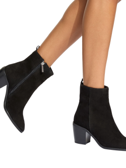 KG Kurt Geiger Terrace Suede Ankle Boots - view 2, Black