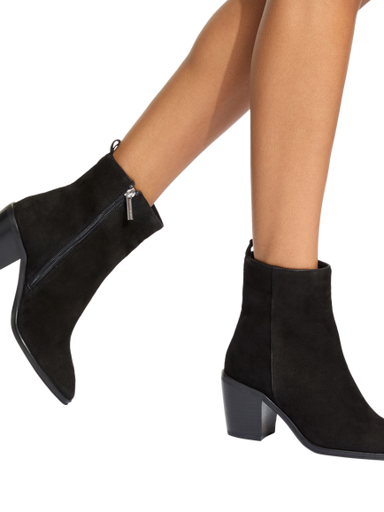 KG Kurt Geiger Terrace Suede Ankle Boots - view 2, Black