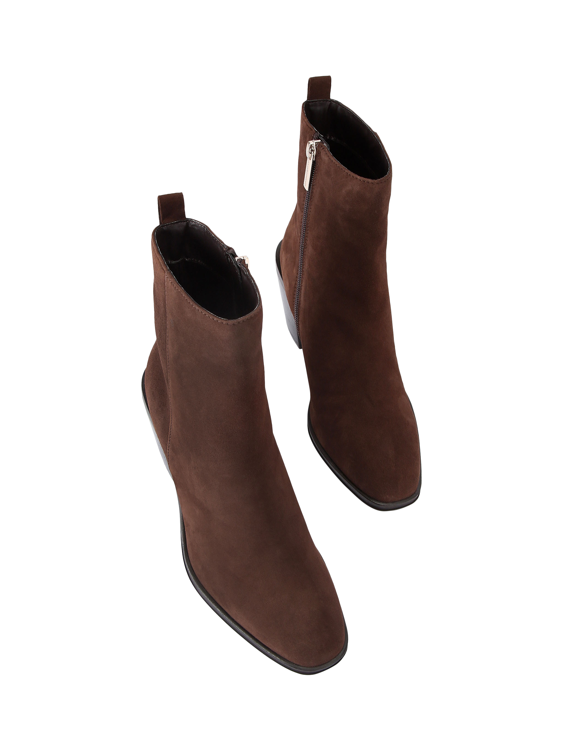 Product image 3 of 4, which shows KG Kurt Geiger Terrace Suede Ankle Boots, Brown, 3