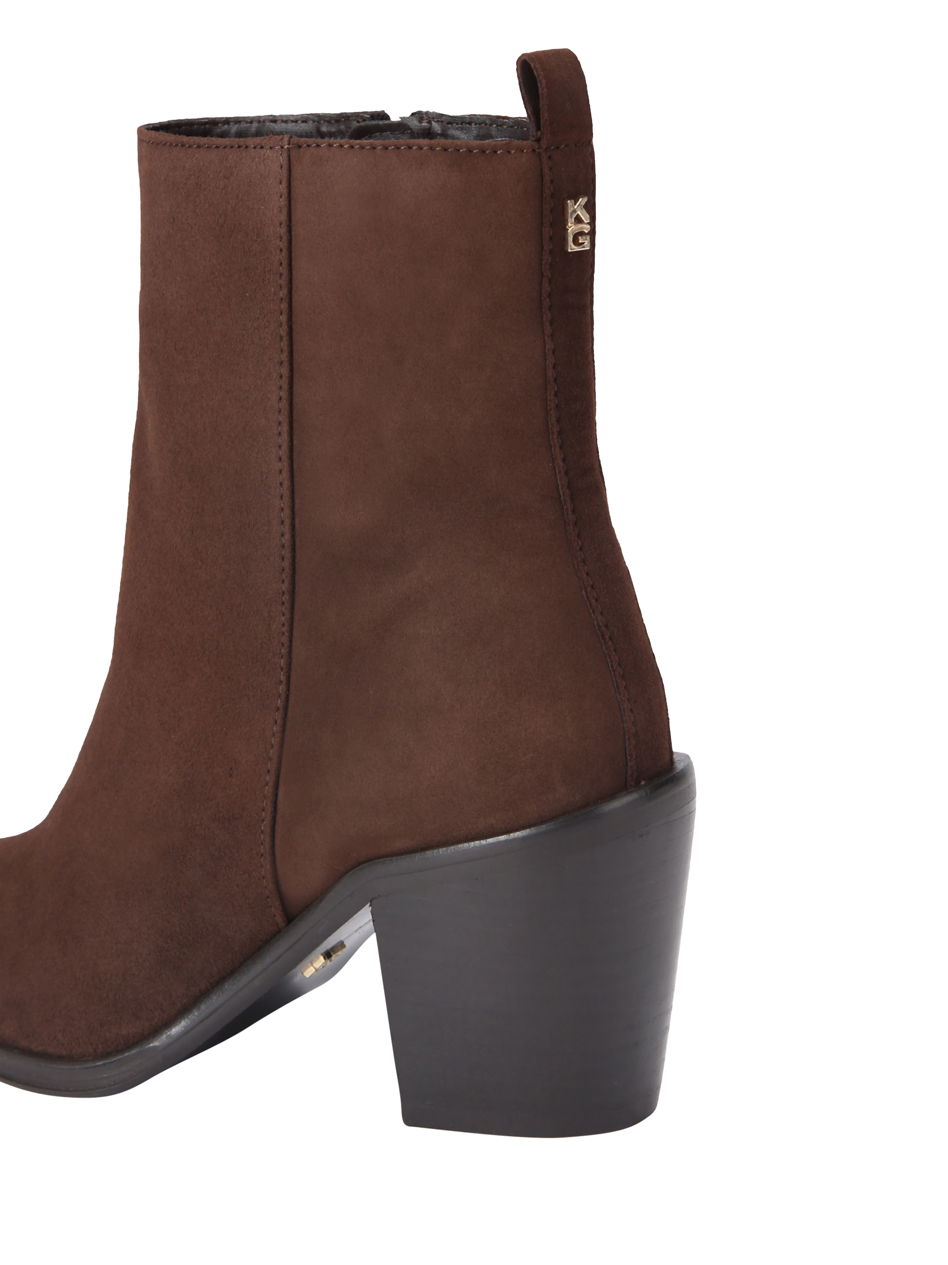 Product image 4 of 4, which shows KG Kurt Geiger Terrace Suede Ankle Boots, Brown, 3