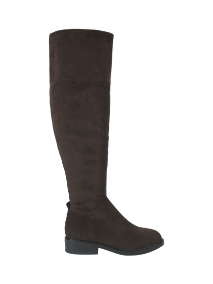 KG Kurt Geiger Tisha Suede Knee High Boots, Brown, Brown