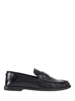 KG Kurt Geiger Mae Leather Loafers, Black, Black