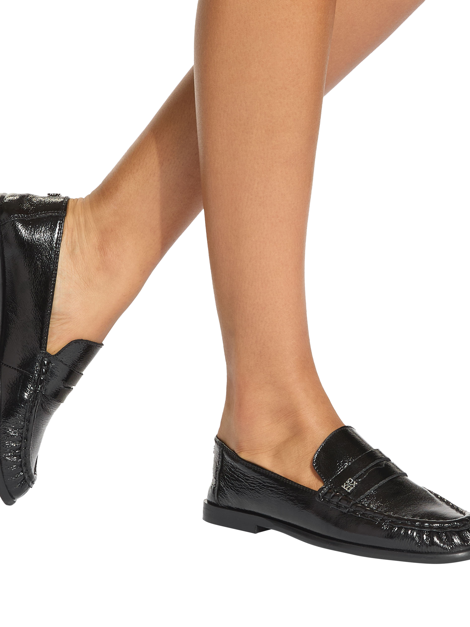 Product image 2 of 4, which shows KG Kurt Geiger Mae Leather Loafers, Black, 3