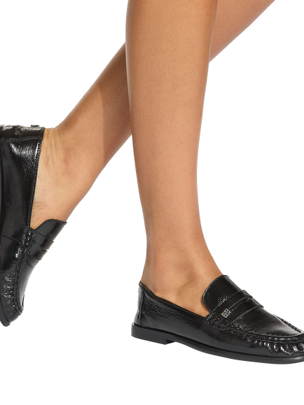 KG Kurt Geiger Mae Leather Loafers, Black - view 2, Black