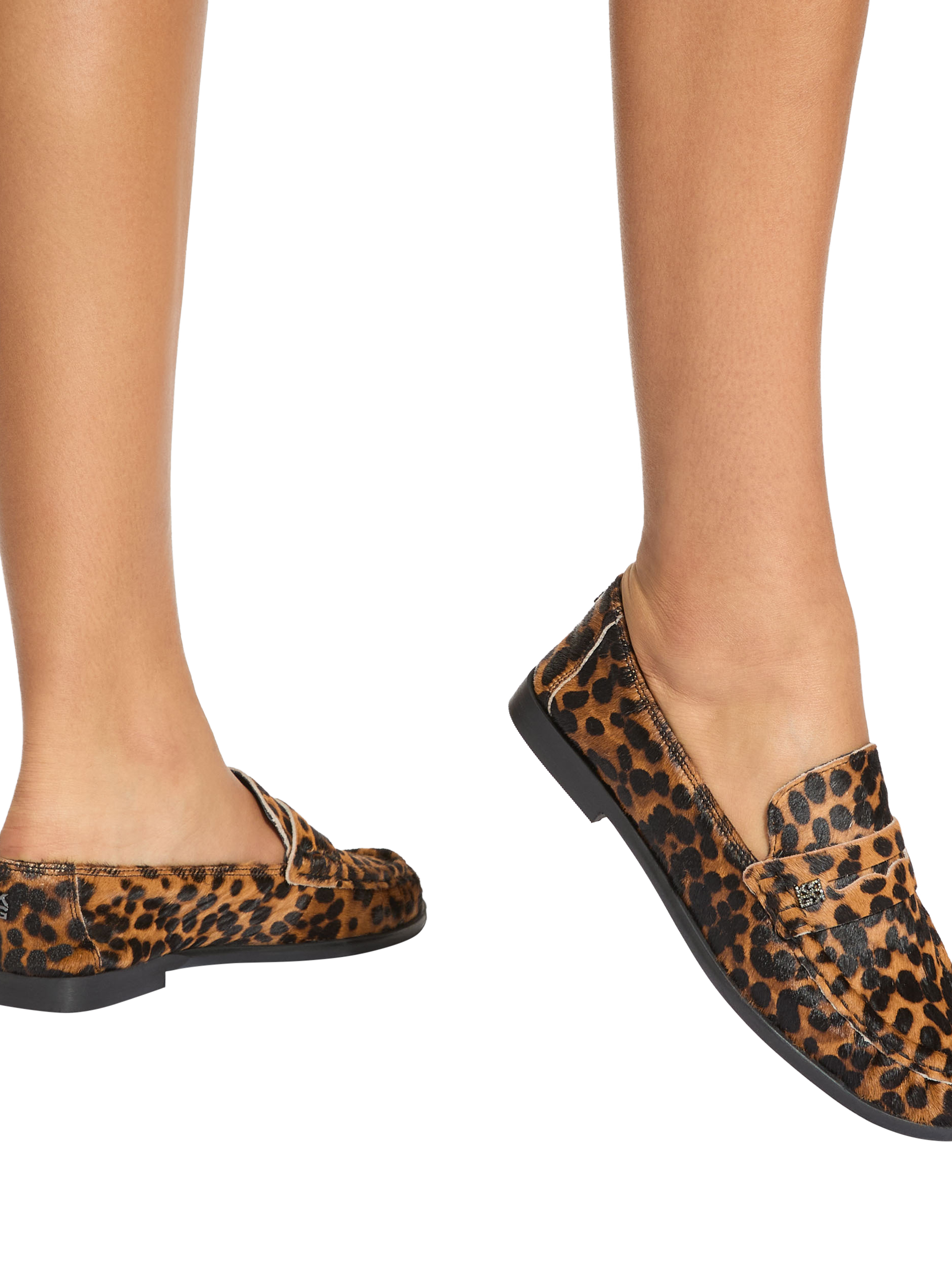 Product image 2 of 4, which shows KG Kurt Geiger Mae Leopard Print Loafers, Multi, 3