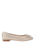 KG Kurt Geiger Mara Embellished Ballerina Pumps, Gold