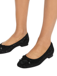KG Kurt Geiger Mara Embellished Ballerina Pumps, Black