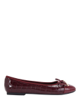 KG Kurt Geiger Mindy 2 Contrast Toe Ballerina Pumps, Wine