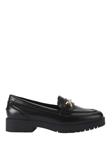 KG Kurt Geiger Molly Leather Loafers, Black