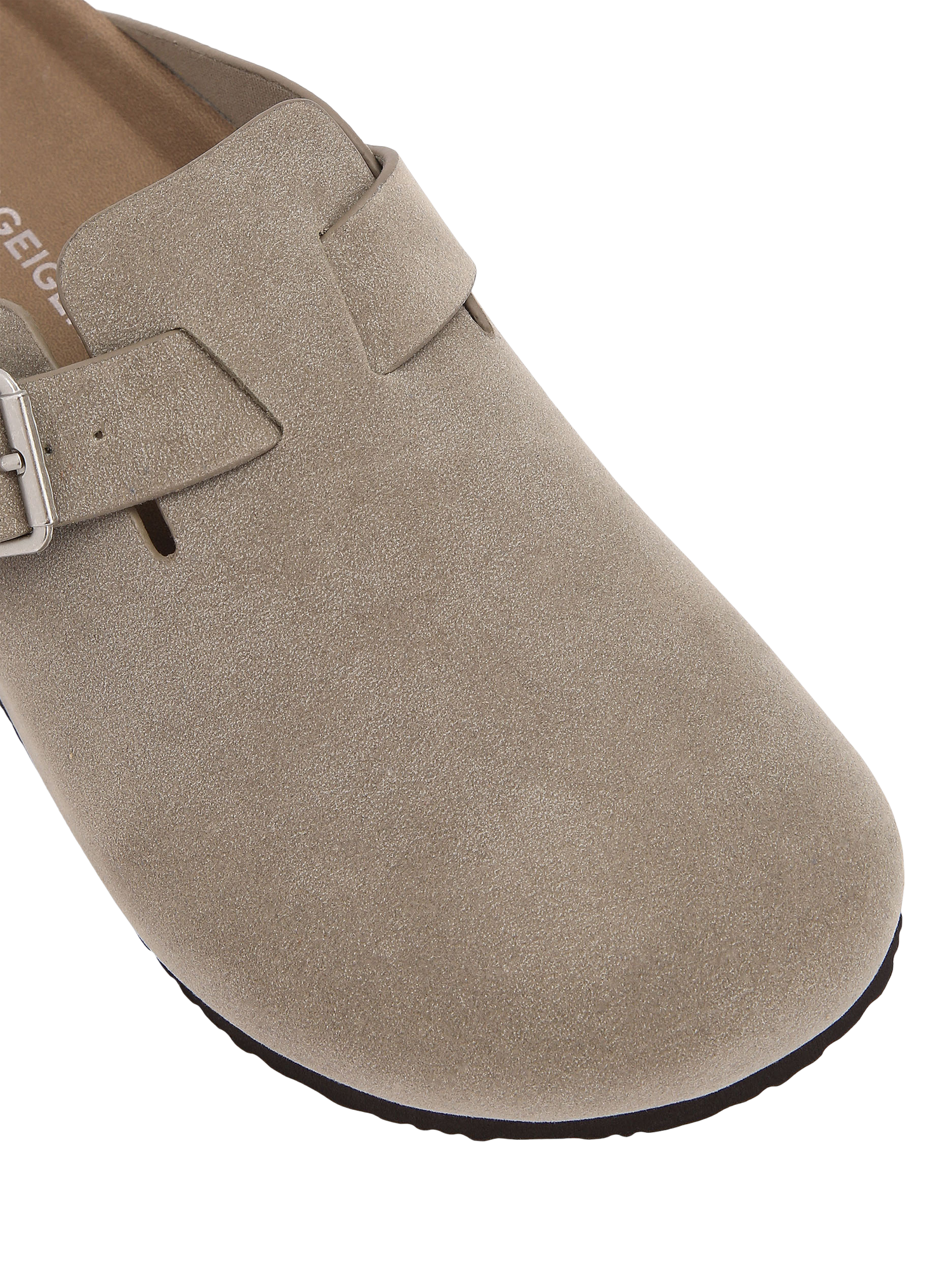 Product image 3 of 3, which shows KG Kurt Geiger Needed Canvas Clogs, Taupe, 3