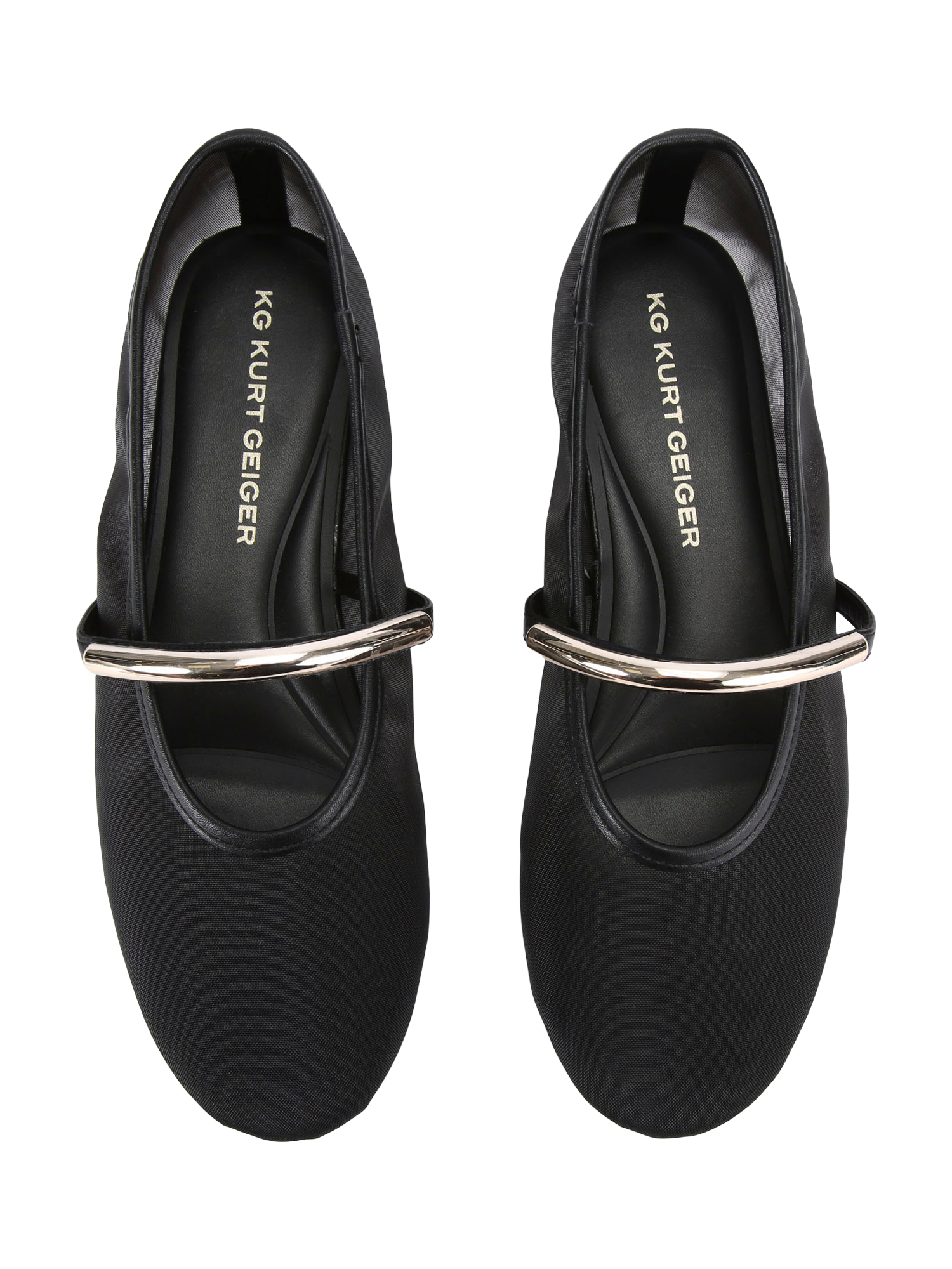 Product image 3 of 5, which shows KG Kurt Geiger Nella Slip-On Canvas Pumps, Black, 3