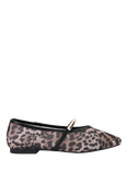 KG Kurt Geiger Nella Leopard Ballet Shoes, Tan