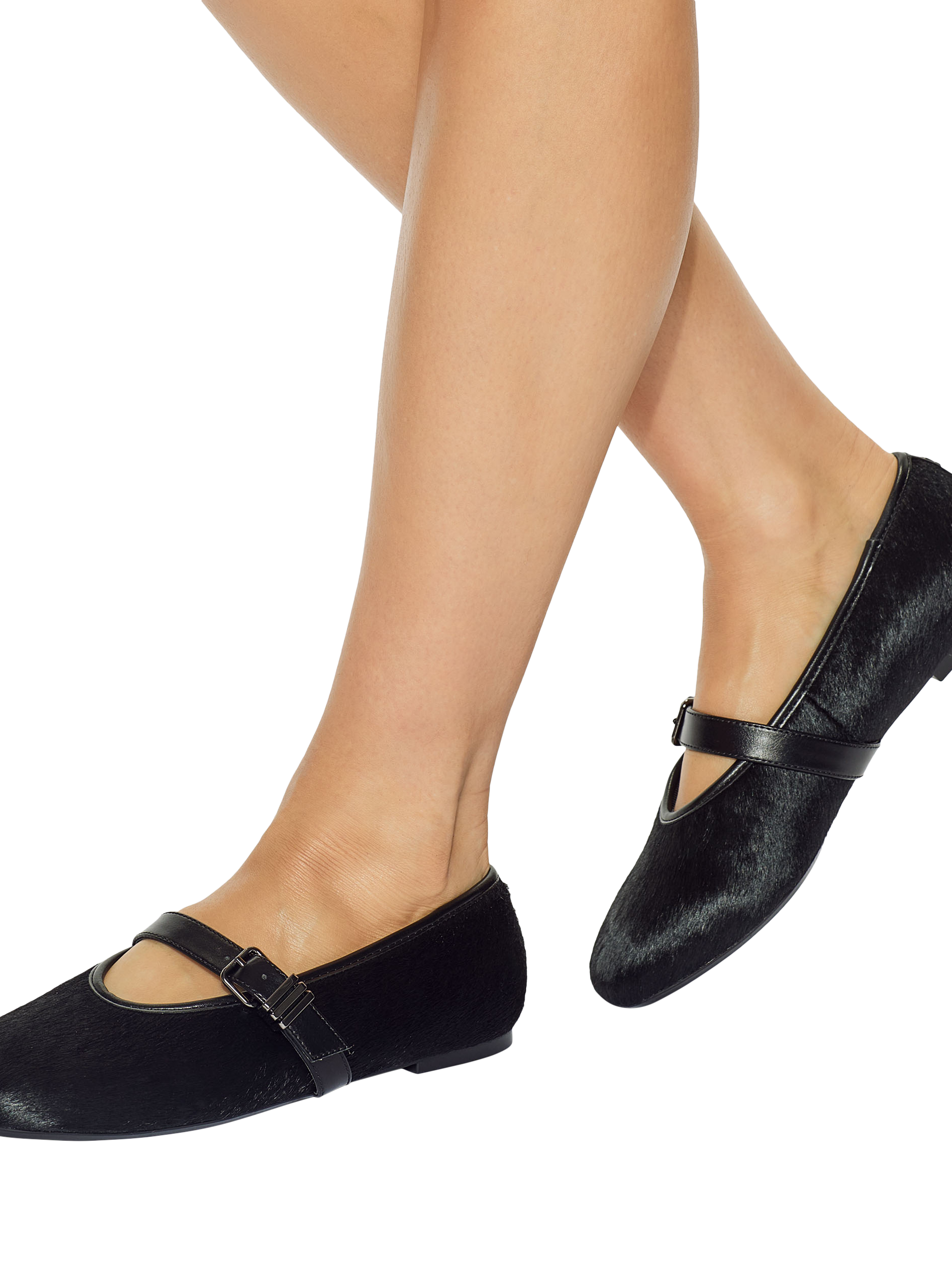 Product image 2 of 5, which shows KG Kurt Geiger Neve Ballet Flat Pumps, Black, 3