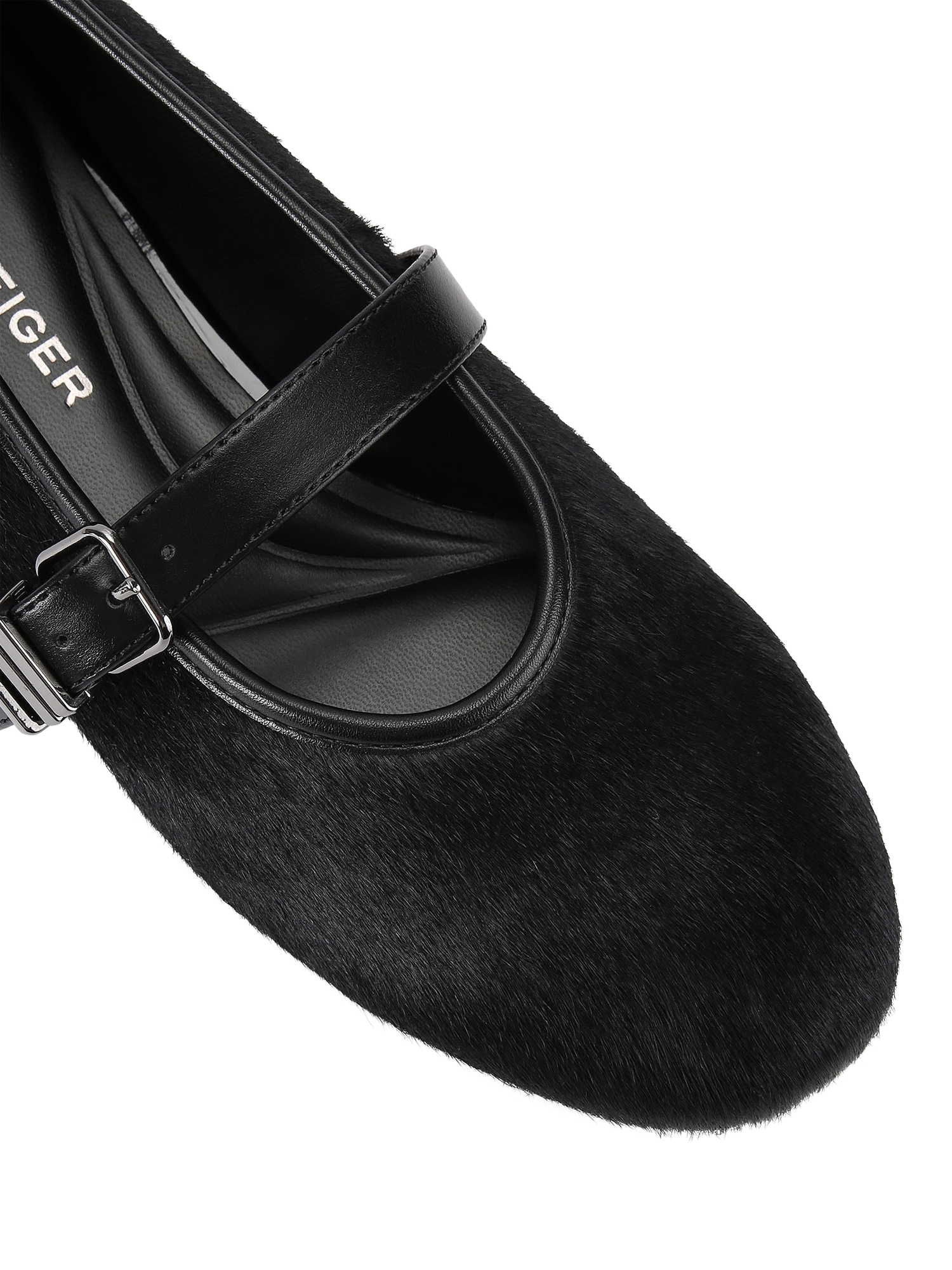 Product image 5 of 5, which shows KG Kurt Geiger Neve Ballet Flat Pumps, Black, 3