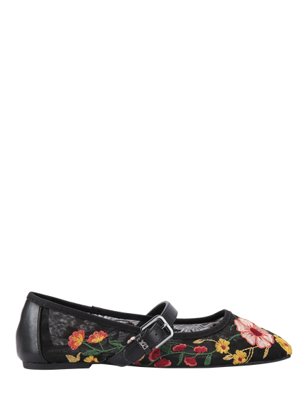 KG Kurt Geiger Nina Mesh Ballet Shoes, Black, Blk/Other