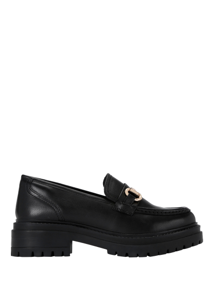 KG Kurt Geiger Tasha Leather Loafers, Black, Black