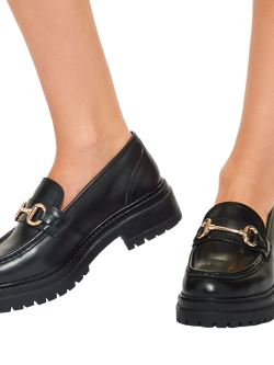 KG Kurt Geiger Tasha Leather Loafers, Black - view 2, Black