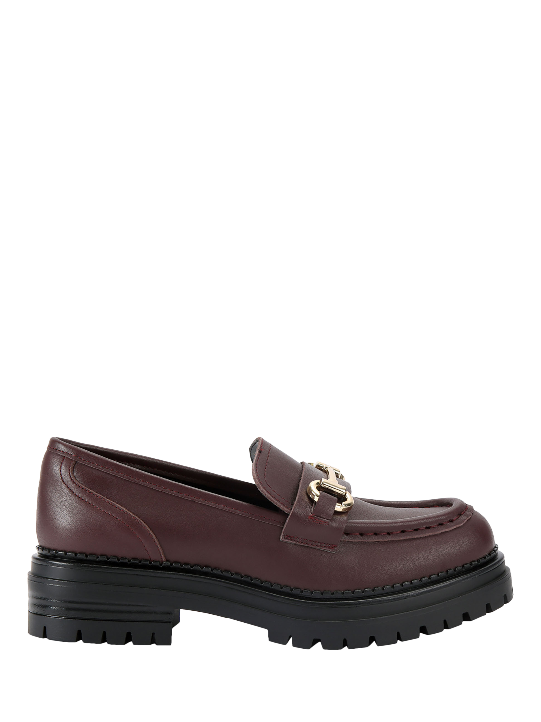 Product image 1 of 4, which shows KG Kurt Geiger Tasha Loafers, Wine, 3