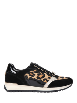 Carvela Florencia Lace Up Suede Trainers, Brown/Black, Brown/Black