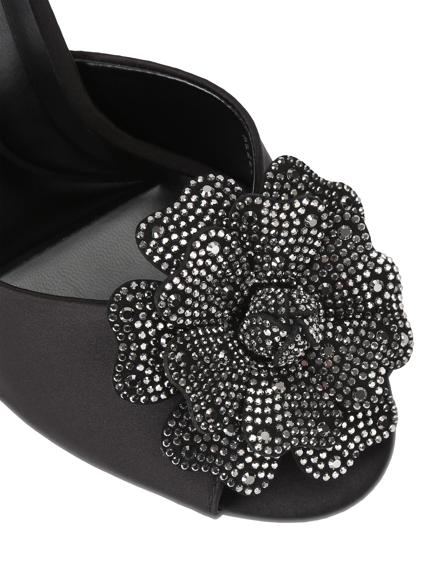 Product image 4 of 4, which shows Carvela Fiore Mule Sandals, Black, 3