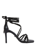 Carvela Paparazzi Diamante Tie Strappy Heeled Sandals, Black