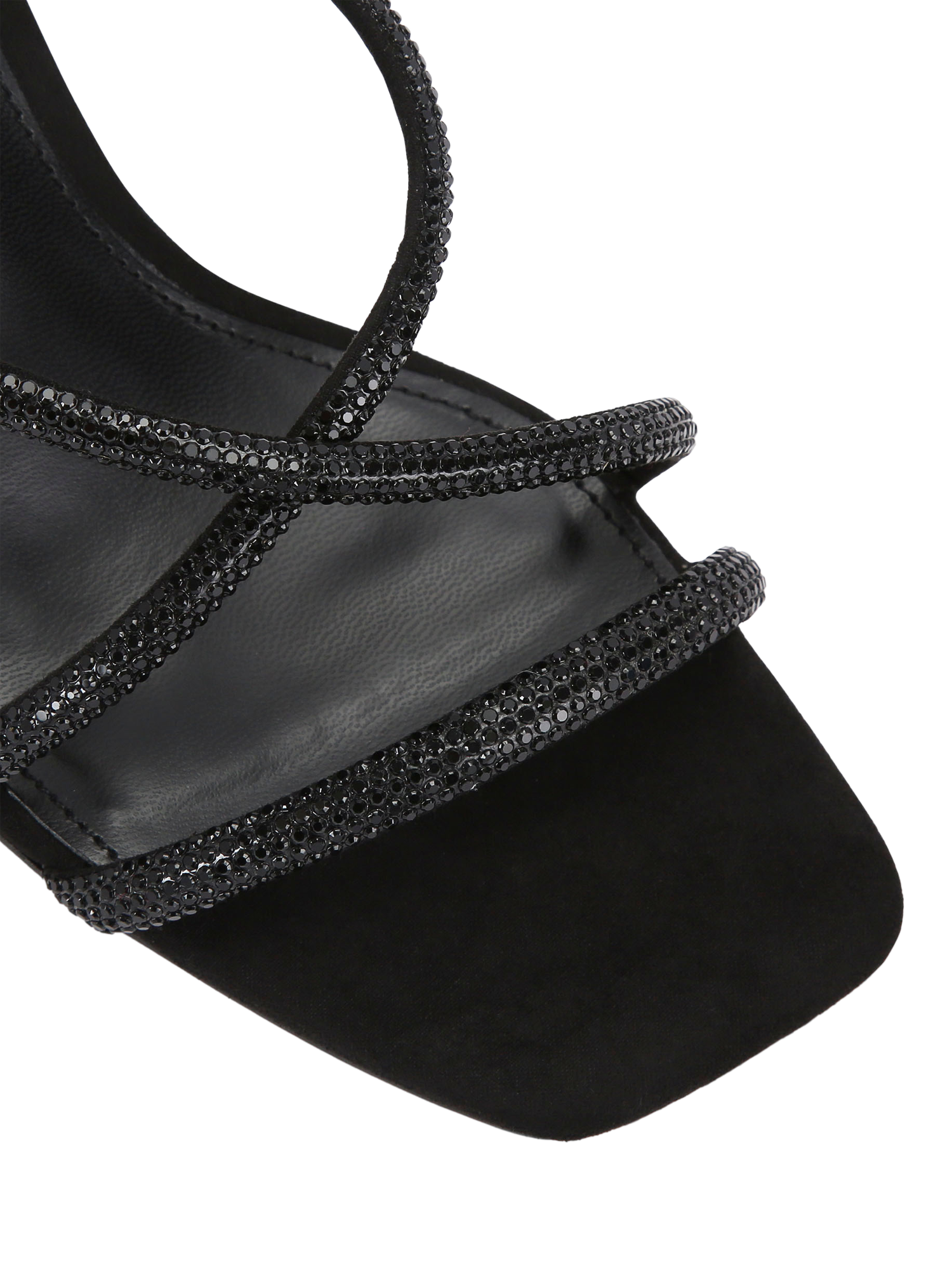 Product image 4 of 4, which shows Carvela Ravello Embellished Strappy Sandals, Black, 3