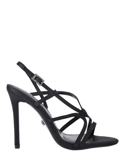 Carvela Viola Stiletto Heel Strappy Sandals, Black, Black