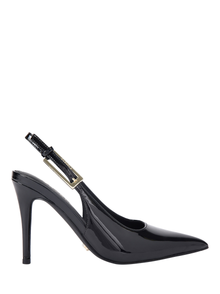 Carvela Blanca Stiletto Heel Slingback Court Shoes, Black, Black