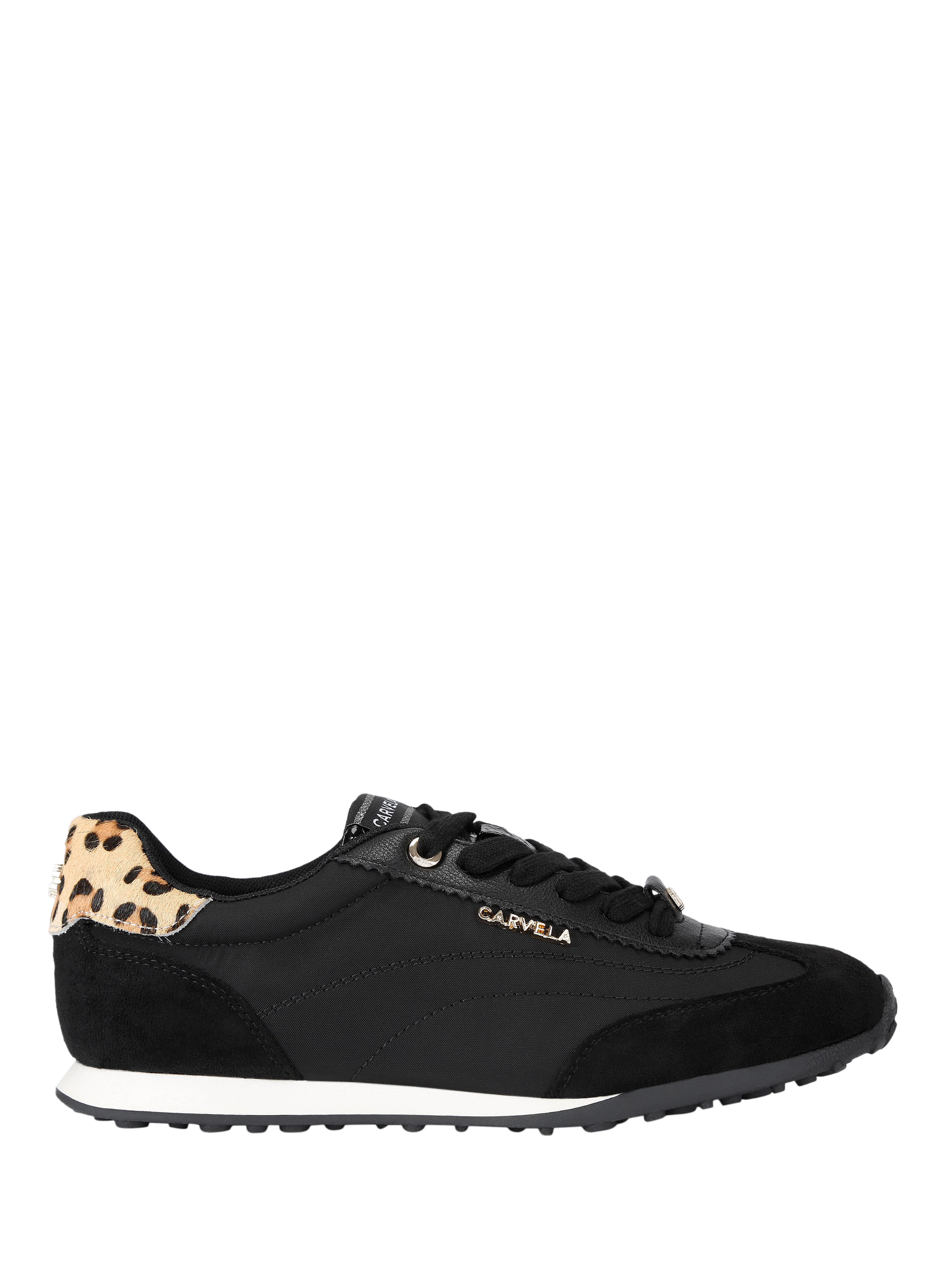 Product image 1 of 4, which shows Carvela Martina Lace Up Trainers, Black/Multi, 3