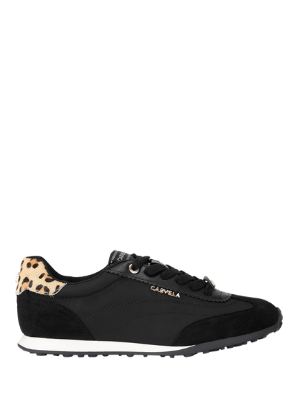 Carvela Martina Lace Up Trainers, Black/Multi