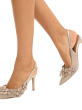 Carvela Petalo Embellished Court Shoes, Gold