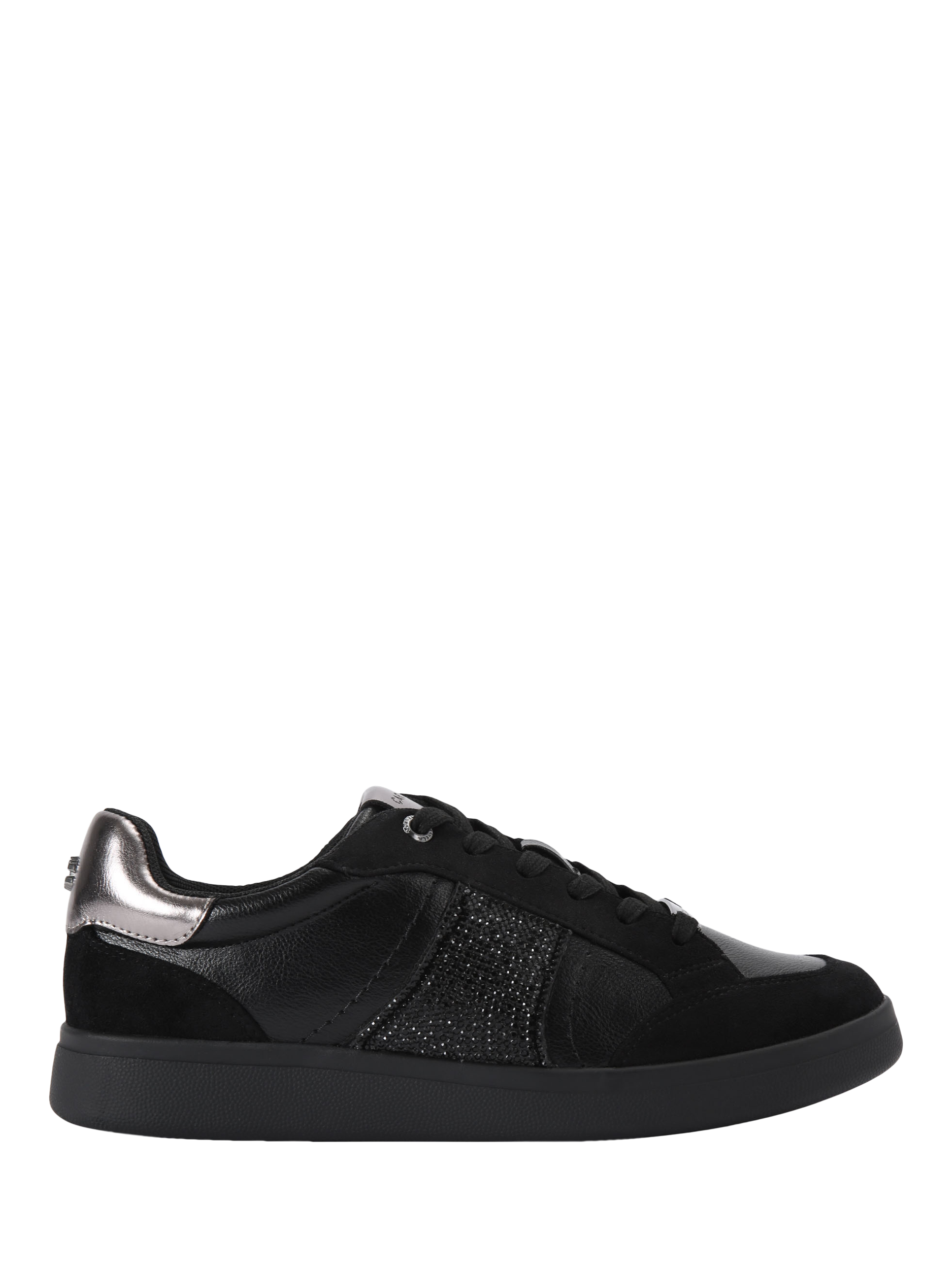 Product image 1 of 5, which shows Carvela Veneto Lace Up Trainers, Black, 3