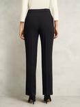 Hobbs Rae Straight Tailored Trousers, Black