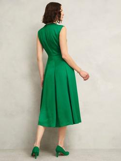 Hobbs Isobel  Sleeveless Crew Neck Midi Tea Dress - view 2, Amethyst Green