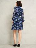 Hobbs Gracie Floral V-Neck Flared Mini Dress