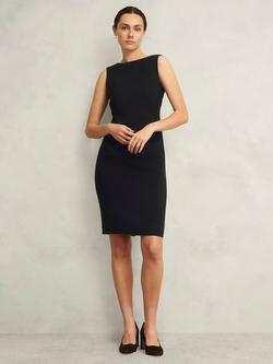 Hobbs Rae Sleeveless Sheath Dress, Black, Black
