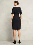 Hobbs Rae Crepe Shift Dress, Black