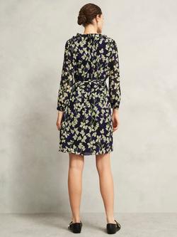 Hobbs Zoe Mini Dress, Navy/Multi - view 2, Navy/Multi