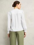 Hobbs Rosalie Frill Trim Blouse, Ivory