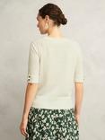 Hobbs Leanne Crew Neck Elbow Crop Wool Blend Knit Jumper