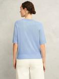 Hobbs Leena Short Sleeve Jumper, Maya Blue
