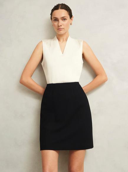 Hobbs Mia High Waist Skirt, Black, Black