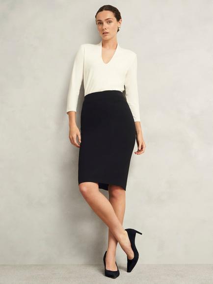Hobbs Rae Pencil Skirt, Black, Black
